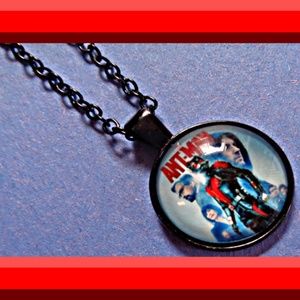 Black Tone Superhero Ant-Man Inspired Necklace